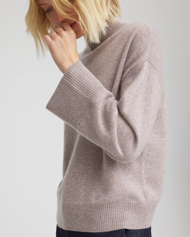 Cashmere Mockneck Sweater - image 4